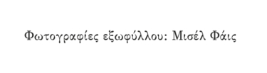 Μεσοτοιχίες. Αθέατοι συγκάτοικοι